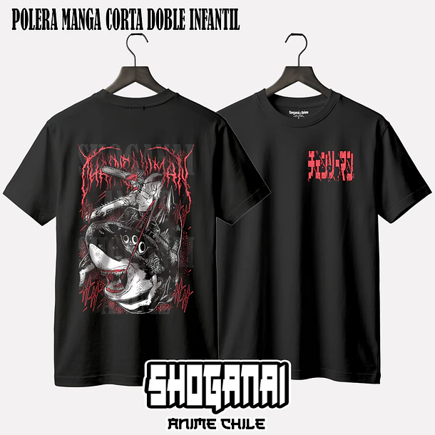 CHSM23 Beam y Denji - CHAINSAWMAN - INFANTIL (Polera o Polerón) 2