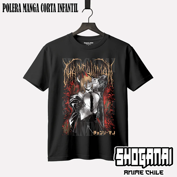 CHSM25 Power - CHAINSAWMAN - INFANTIL (Polera o Polerón) 1