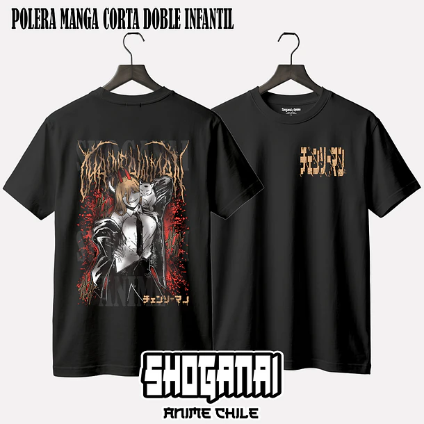 CHSM25 Power - CHAINSAWMAN - INFANTIL (Polera o Polerón) 2
