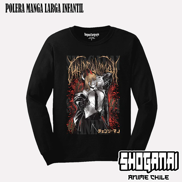 CHSM25 Power - CHAINSAWMAN - INFANTIL (Polera o Polerón) 3
