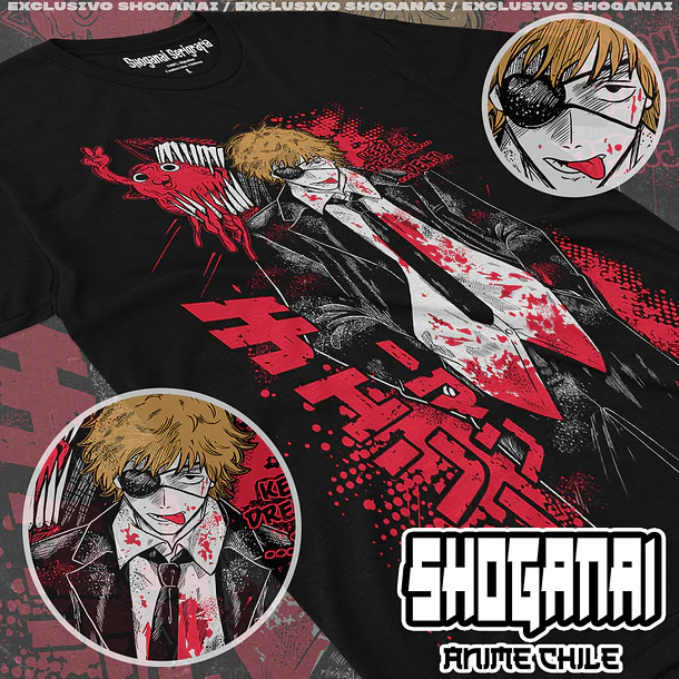 CHSM26 Denji - CHAINSAWMAN - ADULTO (Polera o Polerón) 1
