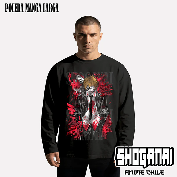 CHSM26 Denji - CHAINSAWMAN - ADULTO (Polera o Polerón) 3