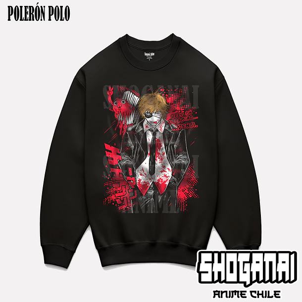 CHSM26 Denji - CHAINSAWMAN - ADULTO (Polera o Polerón) 6
