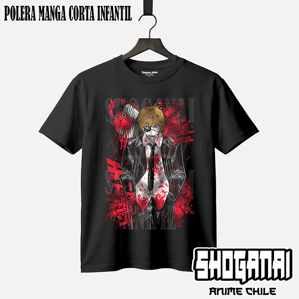 CHSM26 Denji - CHAINSAWMAN - INFANTIL (Polera o Polerón) 1