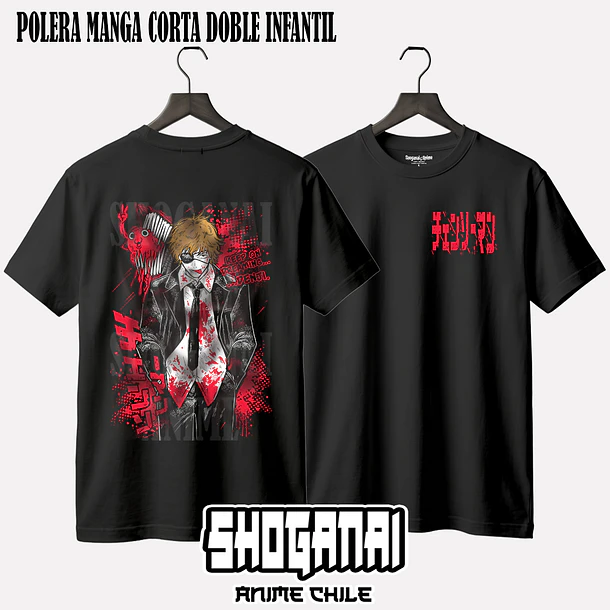 CHSM26 Denji - CHAINSAWMAN - INFANTIL (Polera o Polerón) 2