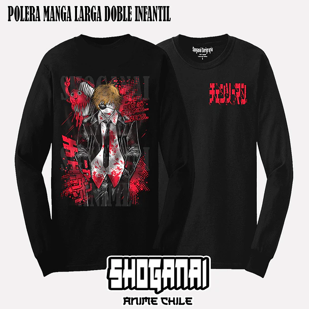 CHSM26 Denji - CHAINSAWMAN - INFANTIL (Polera o Polerón) 4