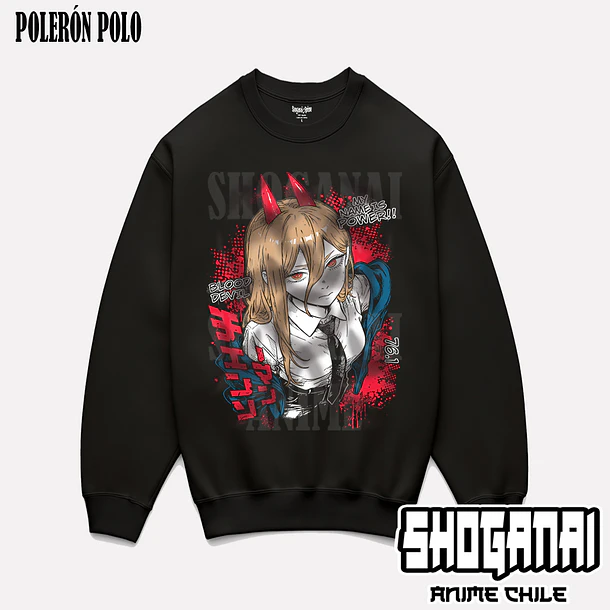 CHSM28 Power - CHAINSAWMAN - ADULTO (Polera o Polerón) 6