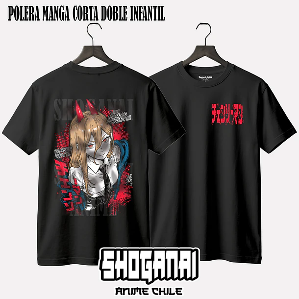 CHSM28 Power - CHAINSAWMAN - INFANTIL (Polera o Polerón) 2