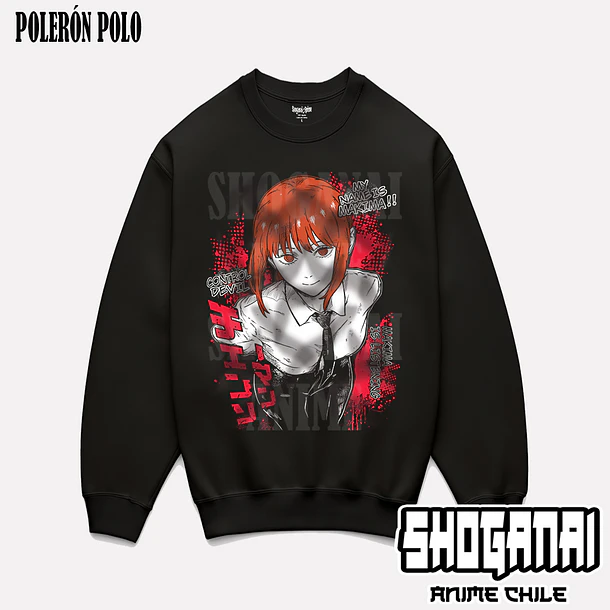 CHSM30 Makima - CHAINSAWMAN - ADULTO (Polera o Polerón) 6