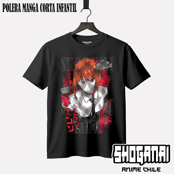 CHSM30 Makima - CHAINSAWMAN - INFANTIL (Polera o Polerón) 1