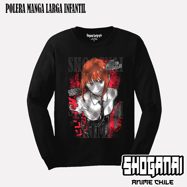 CHSM30 Makima - CHAINSAWMAN - INFANTIL (Polera o Polerón) 3