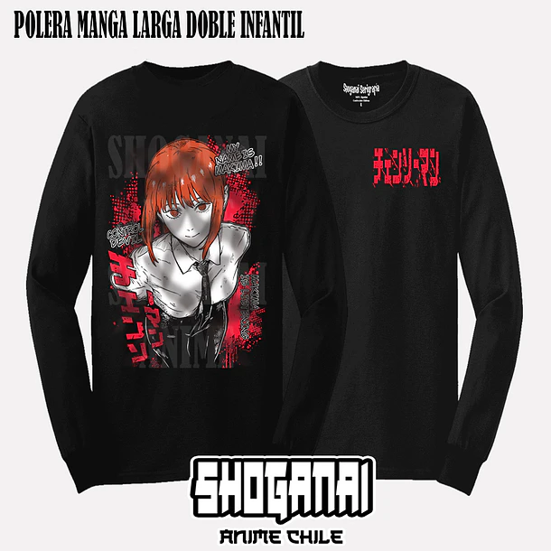 CHSM30 Makima - CHAINSAWMAN - INFANTIL (Polera o Polerón) 4