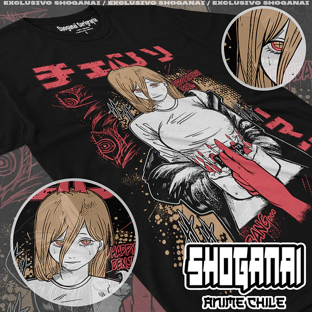 CHSM32 Power - CHAINSAWMAN - ADULTO (Polera o Polerón) 1