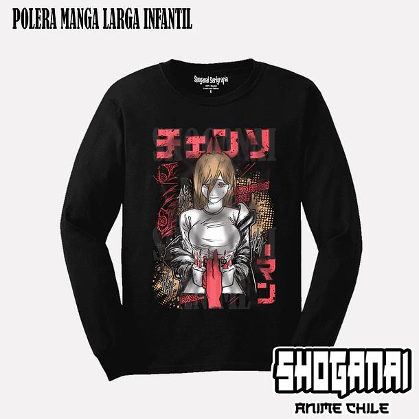CHSM32 Power - CHAINSAWMAN - INFANTIL (Polera o Polerón) 3
