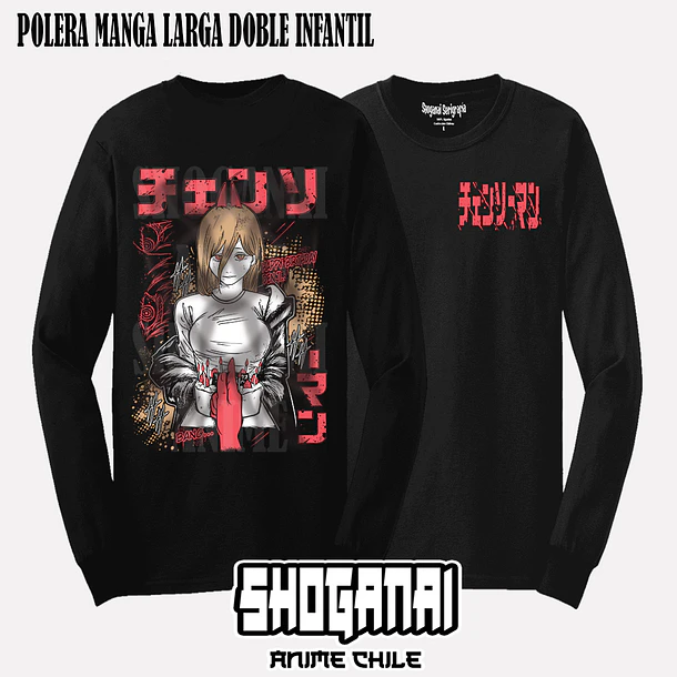 CHSM32 Power - CHAINSAWMAN - INFANTIL (Polera o Polerón) 4