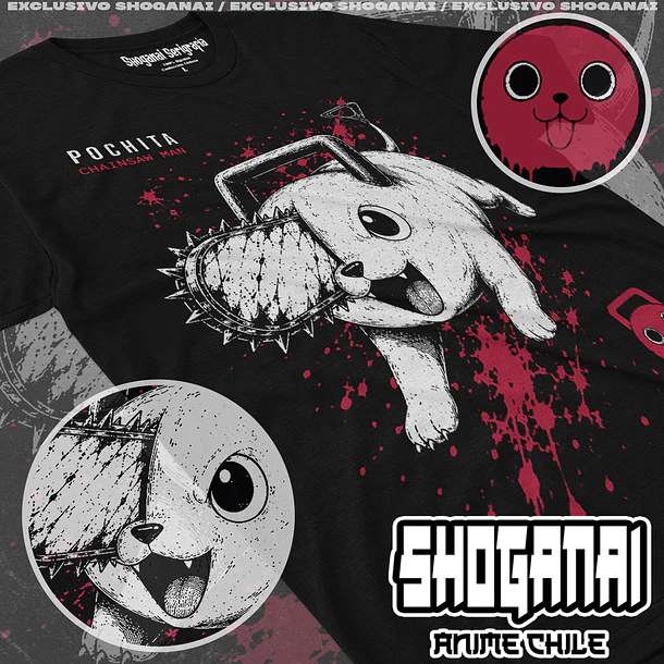 CHSM33 Pochita - CHAINSAWMAN - ADULTO (Polera o Polerón) 1