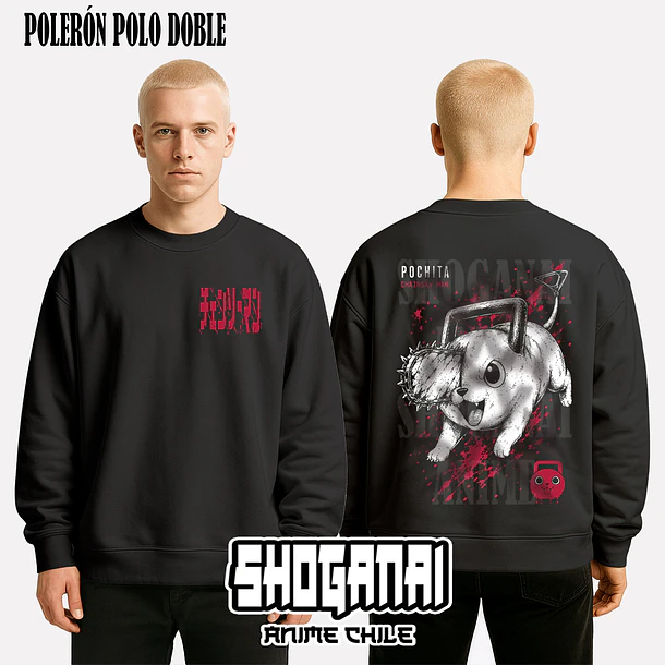 CHSM33 Pochita - CHAINSAWMAN - ADULTO (Polera o Polerón) 7