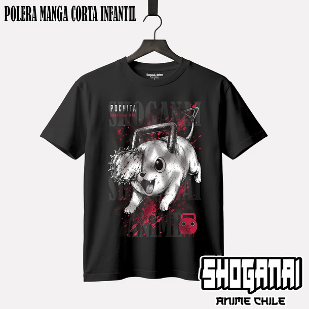 CHSM33 Pochita - CHAINSAWMAN - INFANTIL (Polera o Polerón) 1