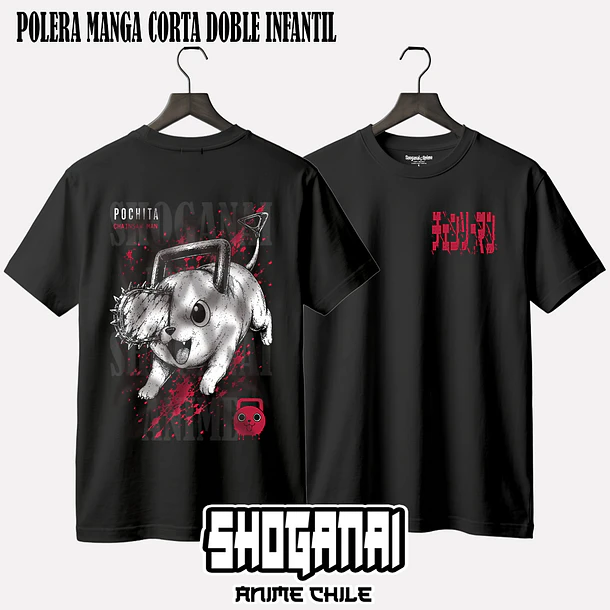 CHSM33 Pochita - CHAINSAWMAN - INFANTIL (Polera o Polerón) 2