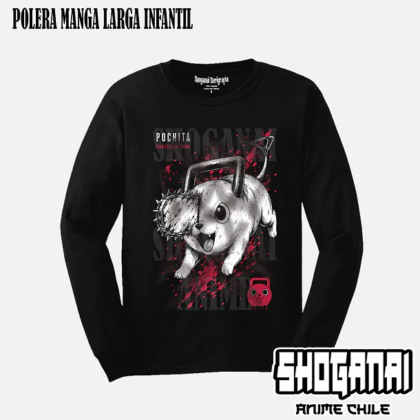 CHSM33 Pochita - CHAINSAWMAN - INFANTIL (Polera o Polerón) 3