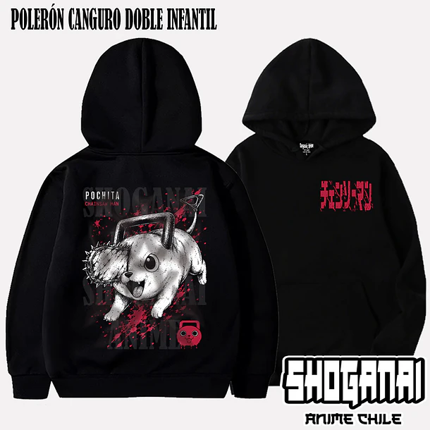 CHSM33 Pochita - CHAINSAWMAN - INFANTIL (Polera o Polerón) 5