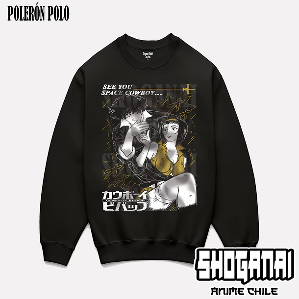 CWB01 Spike y Faye - COWBOY BEBOP - ADULTO (Polera o Polerón) 6