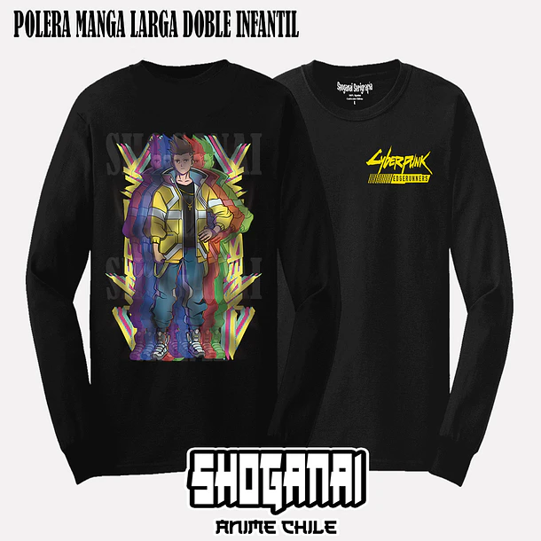 CPE01 David Martinez - CYBERPUNK EDGERUNNERS - INFANTIL (Polera o Polerón) 5