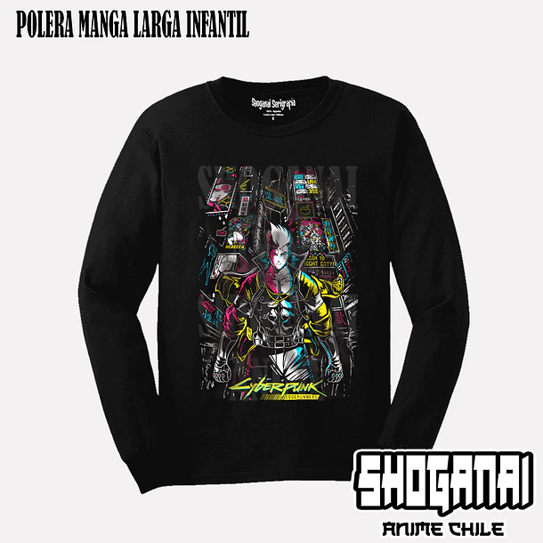 CPE02 David Martinez - CYBERPUNK EDGERUNNERS - INFANTIL (Polera o Polerón) 3