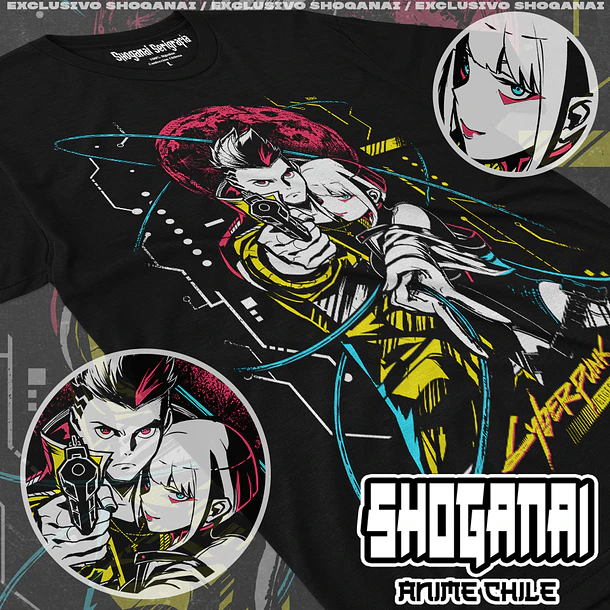 CPE03 David y Lucy - CYBERPUNK EDGERUNNERS - ADULTO (Polera o Polerón) 1