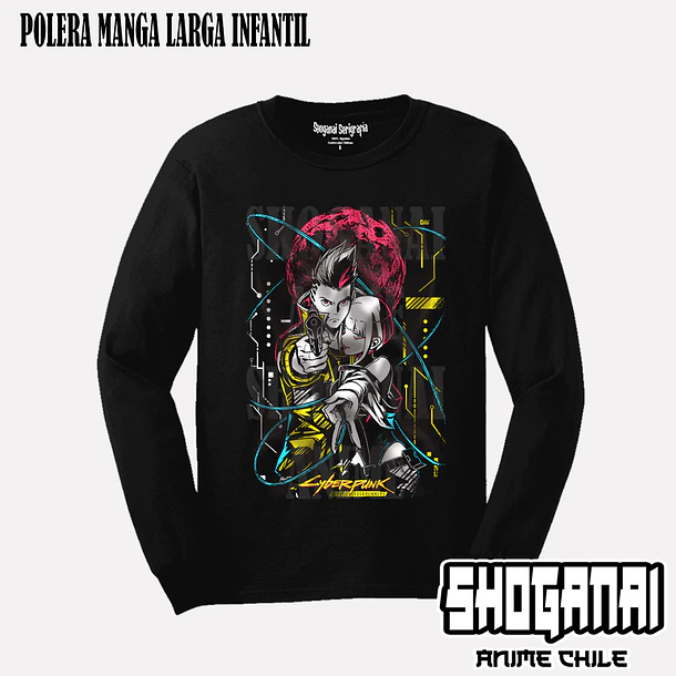 CPE03 David y Lucy - CYBERPUNK EDGERUNNERS - INFANTIL (Polera o Polerón) 3