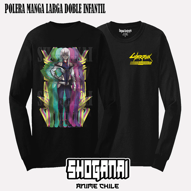 CPE04 Lucy - CYBERPUNK EDGERUNNERS - INFANTIL (Polera o Polerón) 5