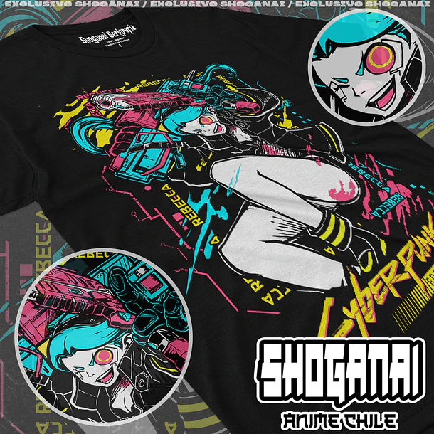 CPE05 Rebecca - CYBERPUNK EDGERUNNERS - ADULTO (Polera o Polerón) 1