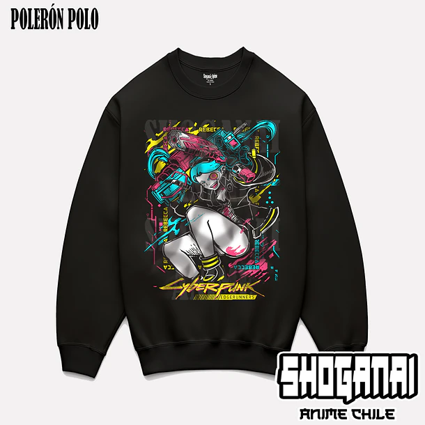 CPE05 Rebecca - CYBERPUNK EDGERUNNERS - ADULTO (Polera o Polerón) 6