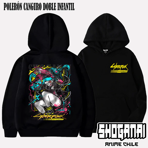 CPE05 Rebecca - CYBERPUNK EDGERUNNERS - INFANTIL (Polera o Polerón) 5