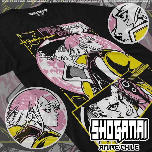 CPE06 David y Lucy - CYBERPUNK EDGERUNNERS - ADULTO (Polera o Polerón) 1