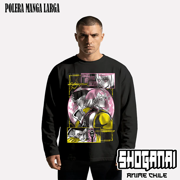 CPE06 David y Lucy - CYBERPUNK EDGERUNNERS - ADULTO (Polera o Polerón) 4