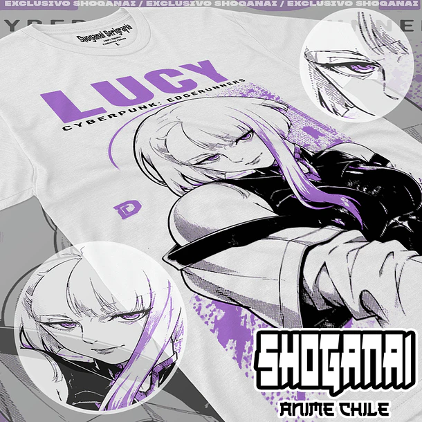CPE07 Lucy - CYBERPUNK EDGERUNNERS - INFANTIL (Polera o Polerón) 2