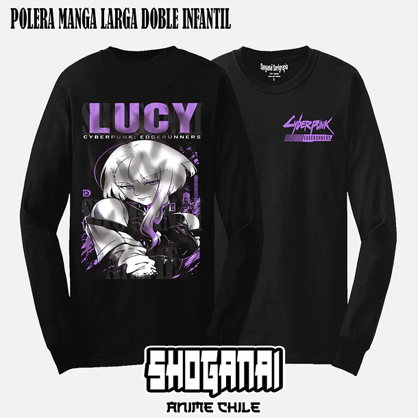 CPE07 Lucy - CYBERPUNK EDGERUNNERS - INFANTIL (Polera o Polerón) 5