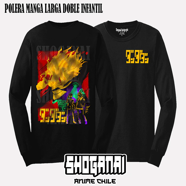 DDD18 Momo y Okarun - DANDADAN - INFANTIL (Polera o Polerón) 4