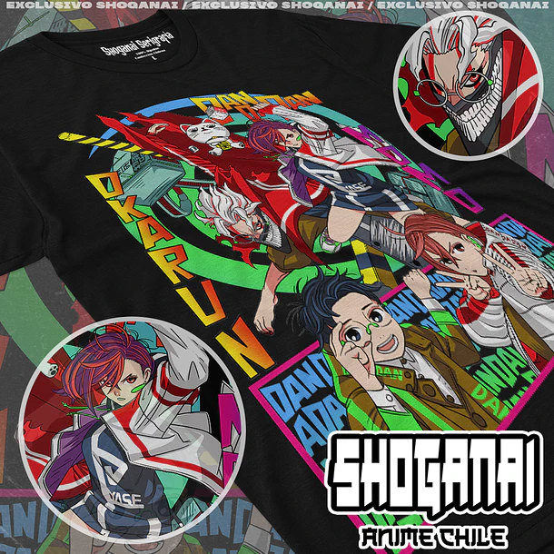 DDD20 Momo, Okarun y Turbo Abuela - DANDADAN - ADULTO (Polera o Polerón) 1