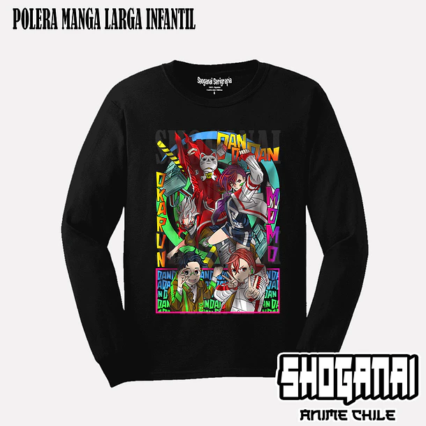 DDD20 Momo, Okarun y Turbo Abuela - DANDADAN - INFANTIL (Polera o Polerón) 3
