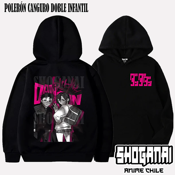 DDD26 Momo y Okarun - DANDADAN - INFANTIL (Polera o Polerón) 6
