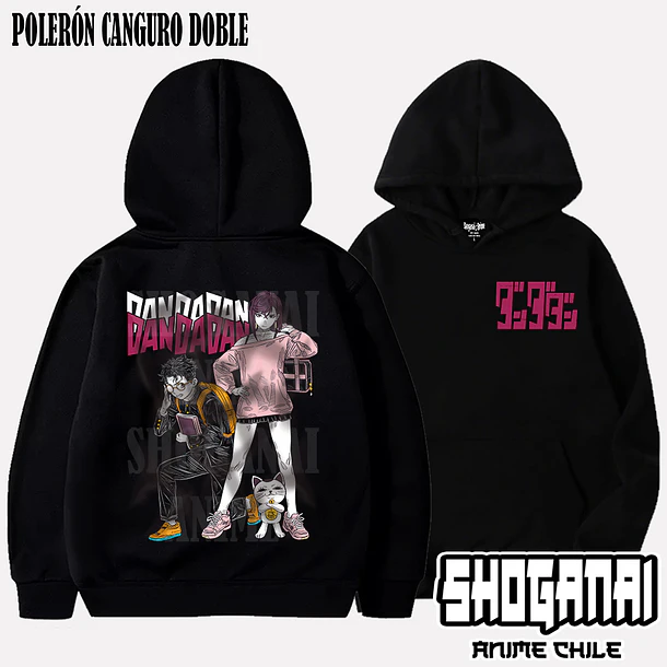 DDD30 Momo, Okarun y Turbo Abuela - DANDADAN - ADULTO (Polera o Polerón) 5
