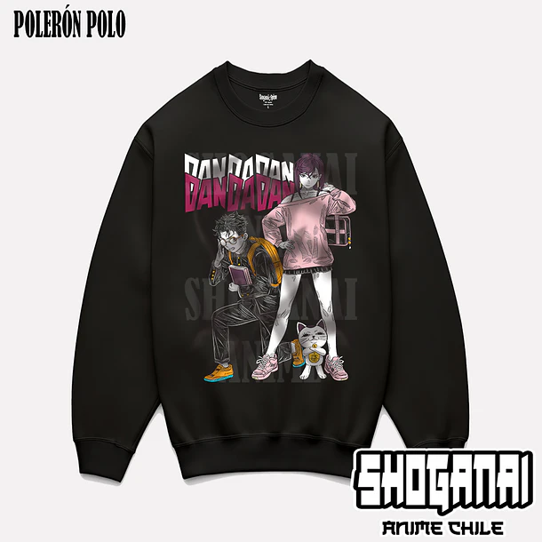 DDD30 Momo, Okarun y Turbo Abuela - DANDADAN - ADULTO (Polera o Polerón) 6
