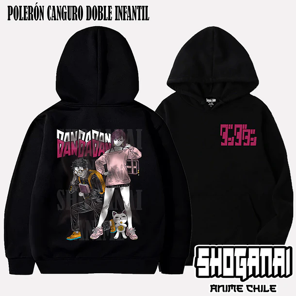DDD30 Momo, Okarun y Turbo Abuela - DANDADAN (Polera o Polerón) 5