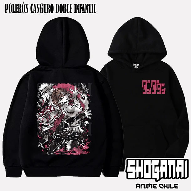 DDD36 Momo y Okarun - DANDADAN - INFANTIL (Polera o Polerón) 6