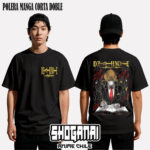 DN01 Light Yagami / Kira - DEATH NOTE - ADULTO (Polera o Polerón) 2