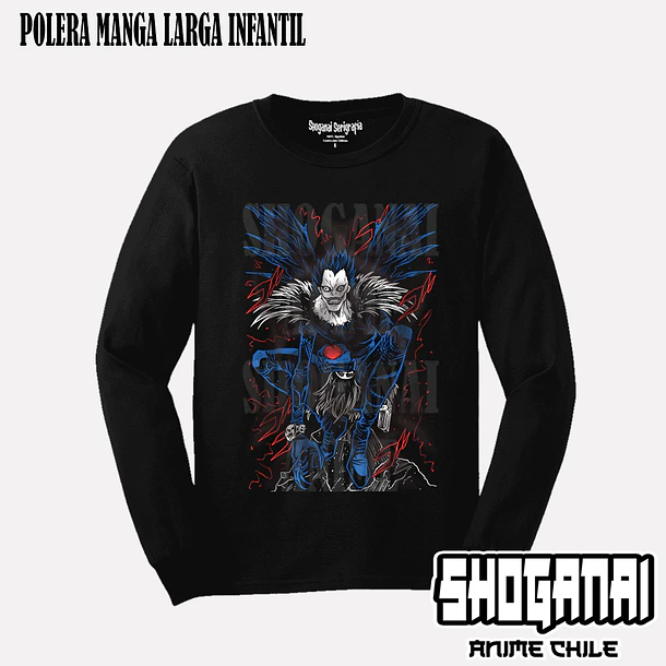 DN02 Ryuk - DEATH NOTE - INFANTIL (Polera o Polerón) 3