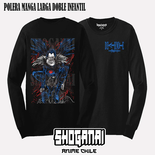 DN02 Ryuk - DEATH NOTE - INFANTIL (Polera o Polerón) 4