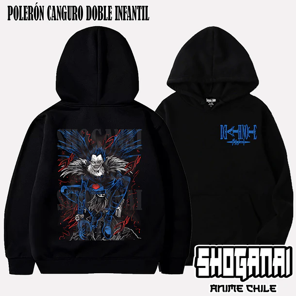 DN02 Ryuk - DEATH NOTE - INFANTIL (Polera o Polerón) 5